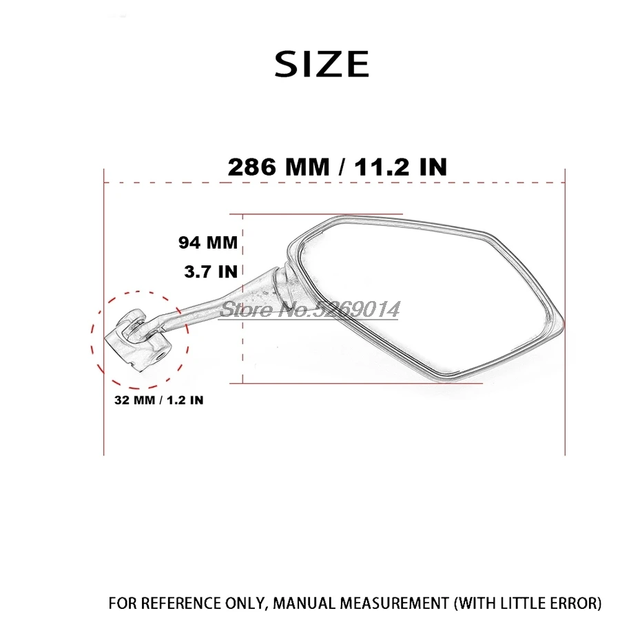 Оригинальный комплект для крепления мотоциклетных зеркал с водонепроницаемой