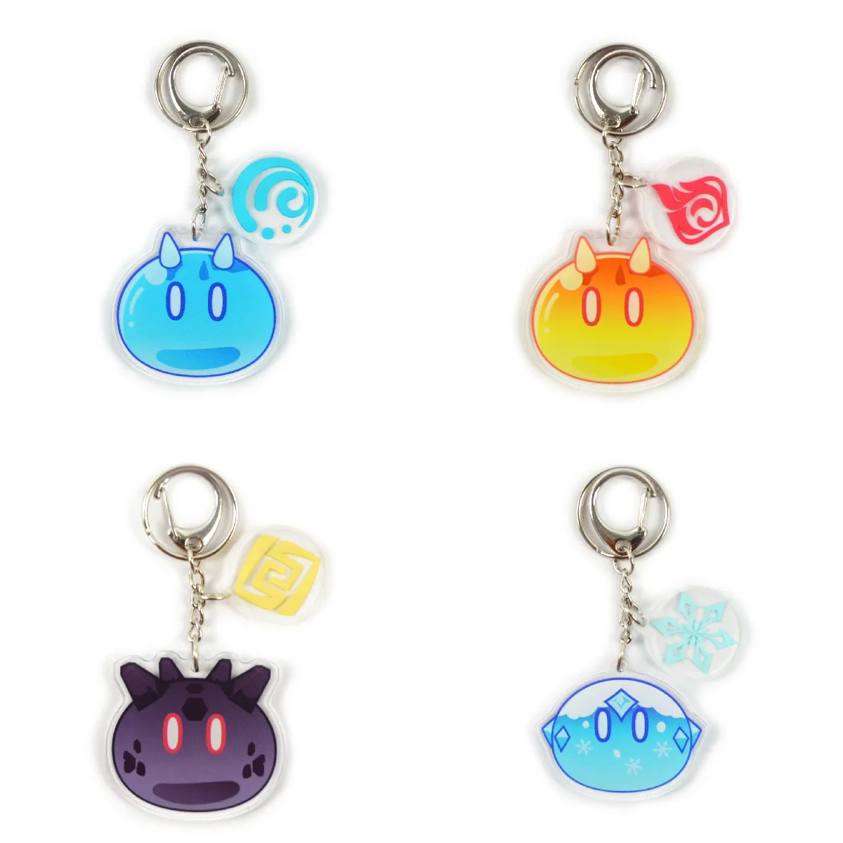 

Creative Keychain Cartoon Supercute Multi Element Slime Acrylic Keyring Car Key Chain Bag Ornament Jewelry Gifts for Kid Friends