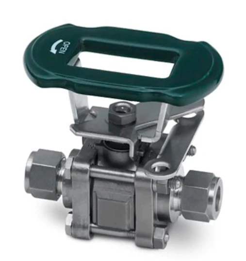 SS-62TS4-JLK Шаровой кран из нержавеющей стали серии 60 трубчатый фитинг 1/4 дюйма седло