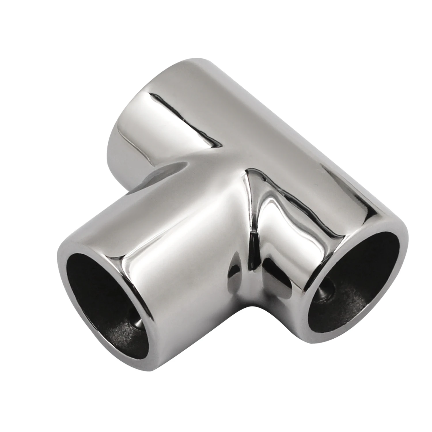 4pcs 316 Stainless Steel Boat Marine Handrail 90 Degree T/Tee Fitting Hand Rail Connector for 22mm/25mm Tube enlarge