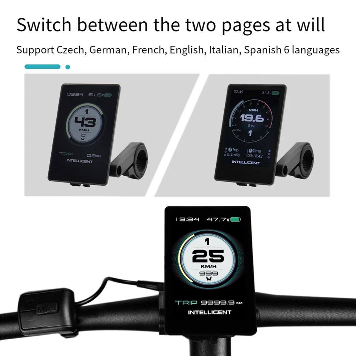 Дисплей Ebike P860C 860C ЖК-дисплей Водонепроницаемая соединительная вилка для