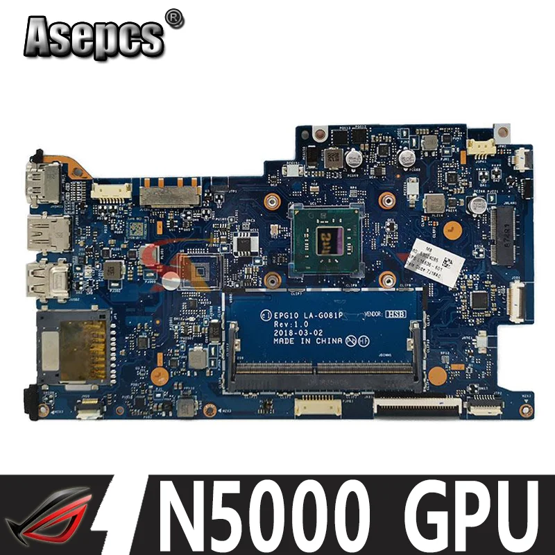 

Akemy For HP X360 Convertible 11-AB Laptop Motherboard L16636-001 L16636-601 L17931-601 EPG10 LA-G081P Mainboard with N5000