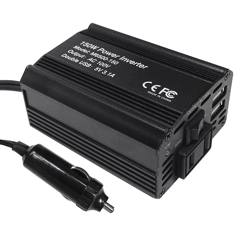 

CAWOSS 150w car inverter 12v to 100V 110v 220v car inverter power converter booster for US JP EU