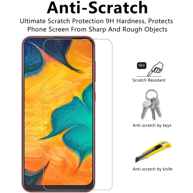 Фото 3 шт. защитных стекол для Samsung A30s, чехол-накладка для Samsung Galaxy A10, A10s, A20, A20s, A30, A40, A40s №4