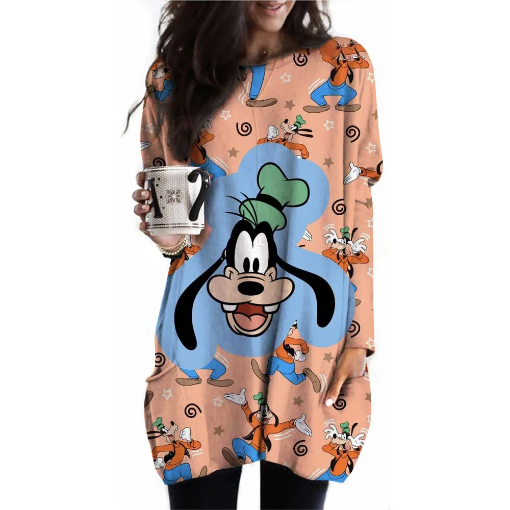 Женский Длинный топ на раннюю осень пуловер Повседневная модная женская рубашка