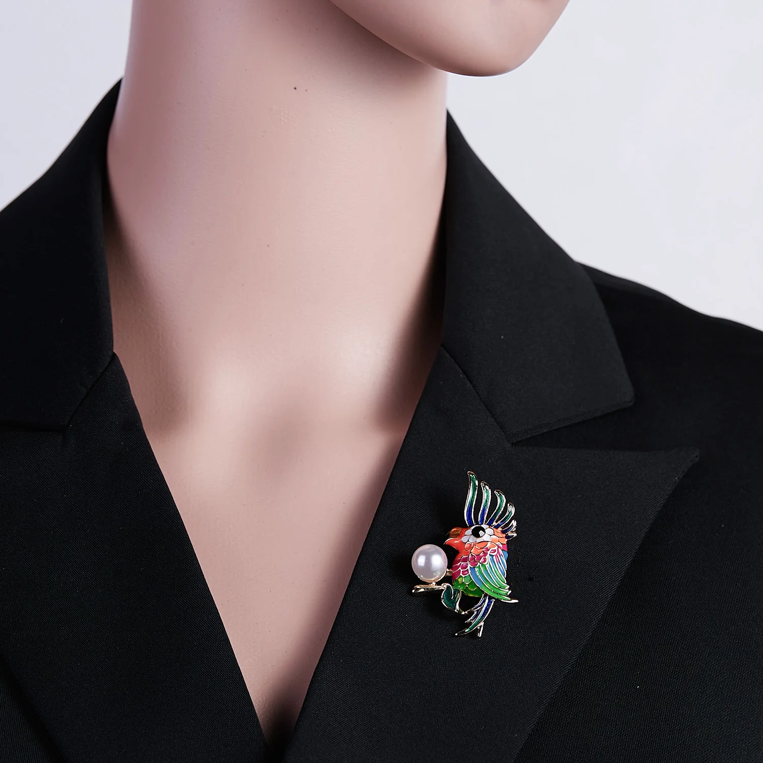 Женская эмалированная брошь в виде совы с кристаллами броши птицами - купить по