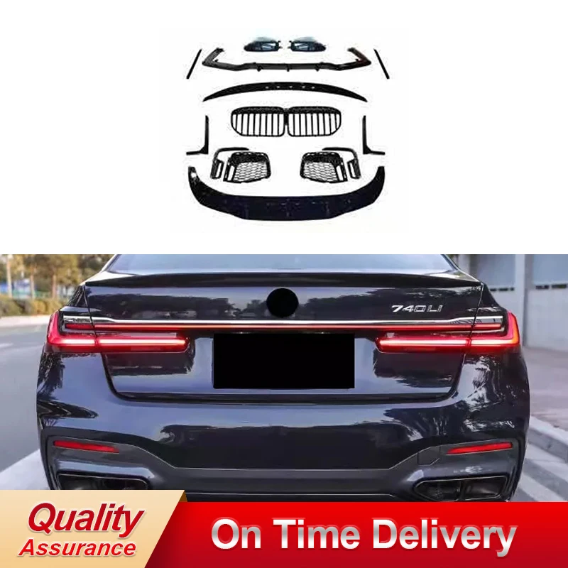 

For 7 Series G12 Black Knight Body Kit Front Lip Rear Diffuser Side Skirt Spoiler Accessories Wing Fog Light Frame Fender Vent