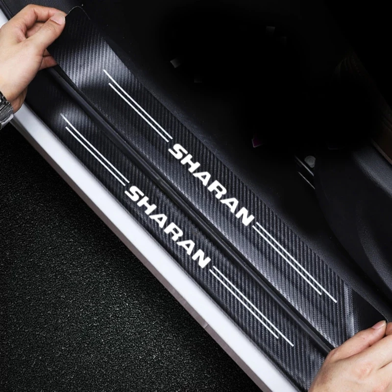 

5 шт. Защитная Наклейка на порог двери автомобиля против царапин для VW Volkswagen SHARAN 2022 2021 2020 2019 2018 2017 аксессуары