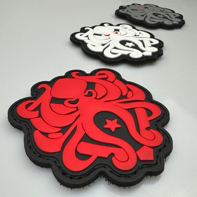 Игровой периферический логотип осьминога Светоотражающие ПВХ Светящиеся