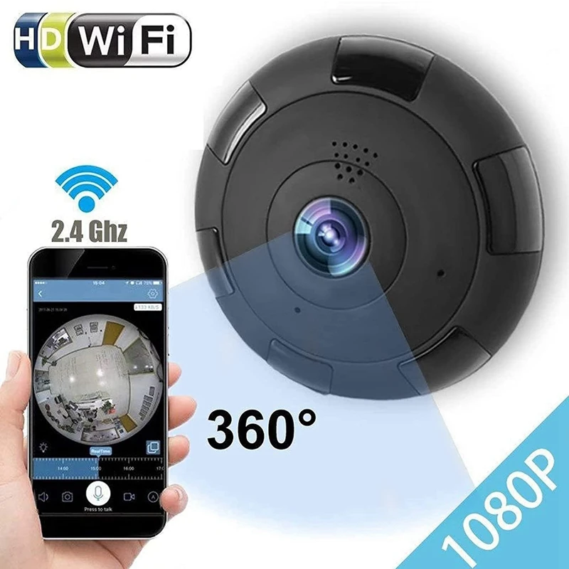 

1080P HD Panoramic Wireless IP Camera Support SD Card For Baby Major EU Plug
