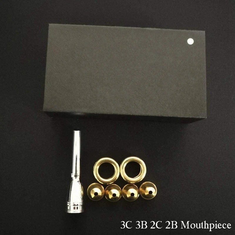Профессиональный мундштук для трубы 4 головных убора позолоченные 3C 3B 2C 2B набор с