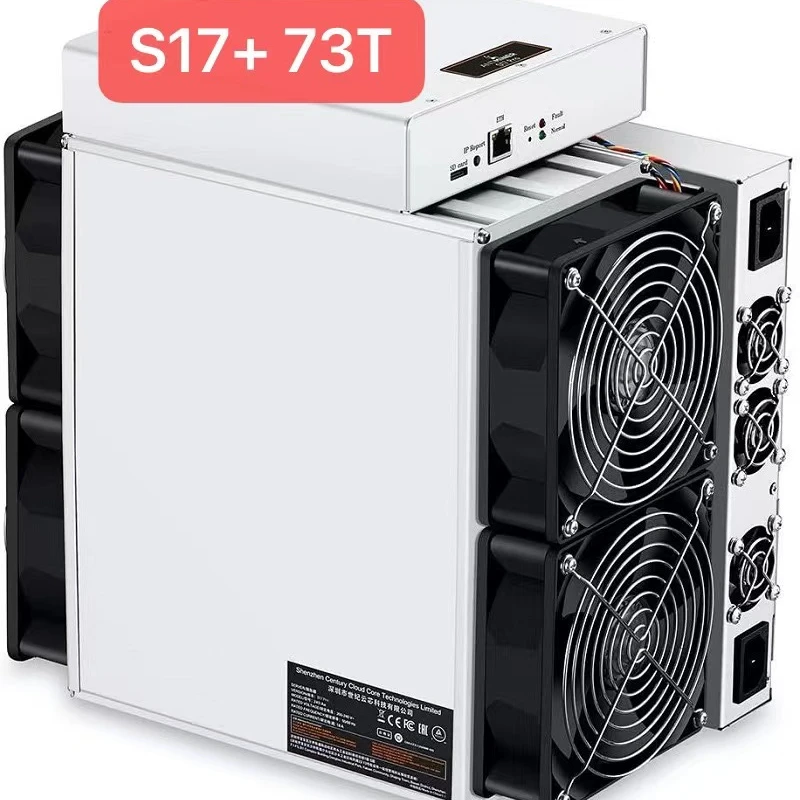 

Free Ship bitmain 73th Used Antminer S17+ 73TH/s BCH BTC Bitcoin Mining Machine s17 pro Antimer Asic Miner
