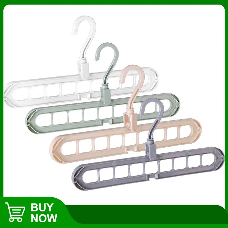 

Household Clothes Hanger For Wardrobe Space Bedroom Closets 9-hole Clothes Organizer Drying Rack Coat Hanger Kitchen Organizers