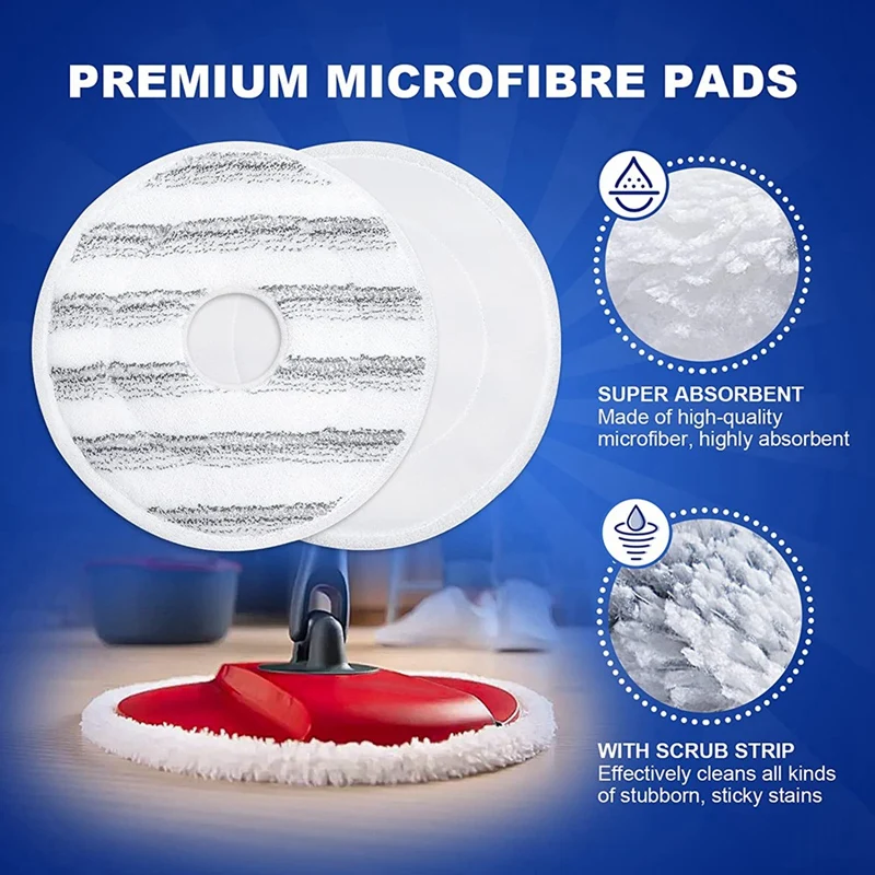 Cleaning Cloth For Sleeve VILEDA Spin &amp Clean 161822 Mop Accessories Pad