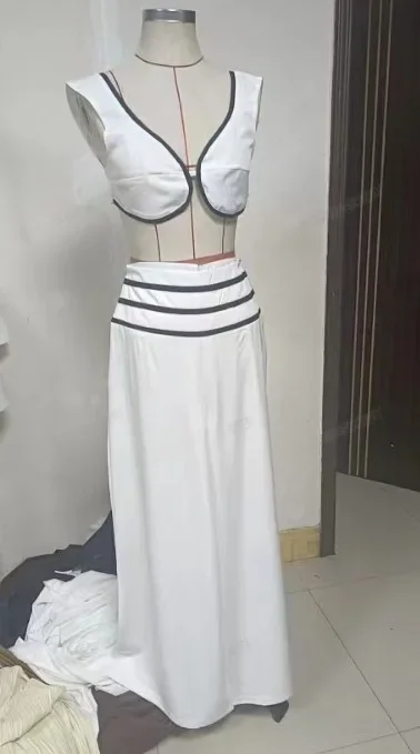 Женский костюм из двух предметов привлекательный короткий жилет без бретелек и