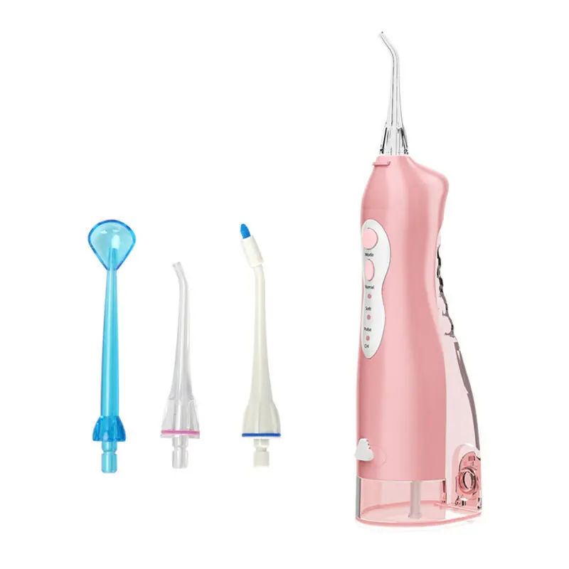 

3-Speed Portable Oral Irrigator Modes Teeth Wash 360°Rotating Nozzle 200ML Water Tank Waterproof Electric Teeth Punch Cleane