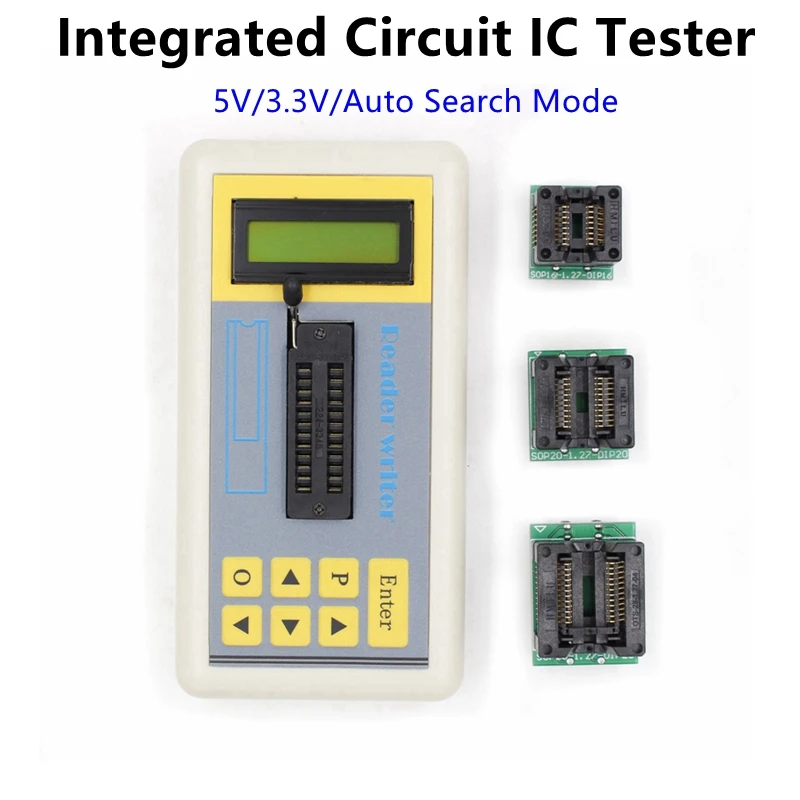 

Integrated Circuit IC Tester Professional Digital Led Transistor Tester Online Voltage Value Maintenance Identification Tools