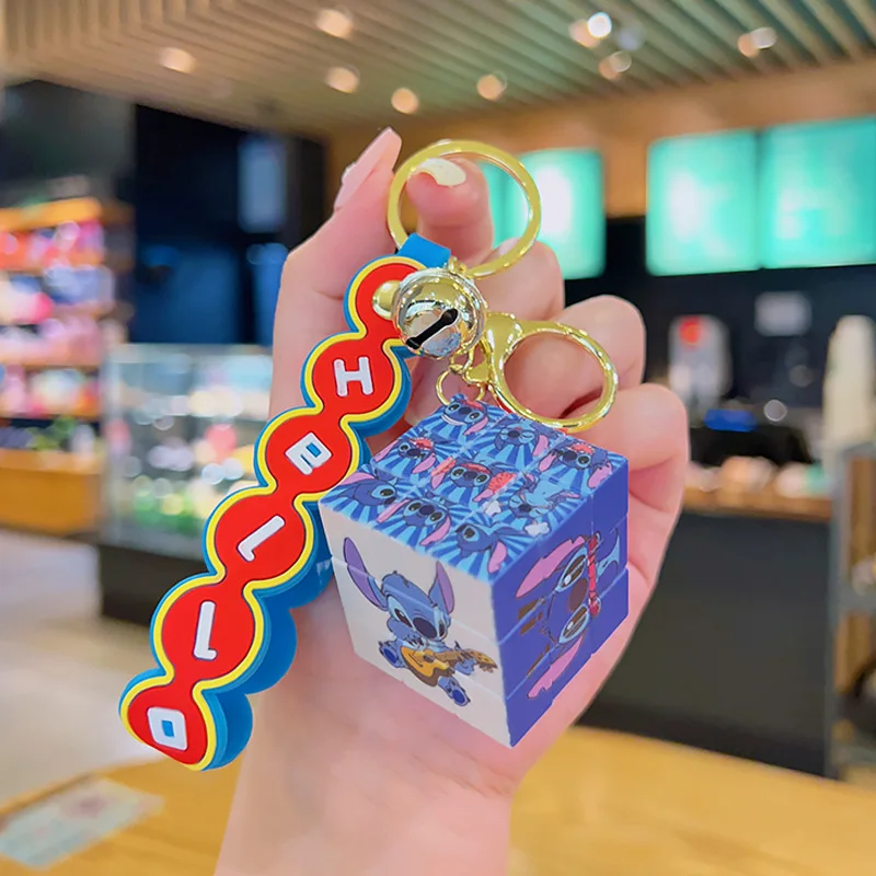 

Disney Lilo & Stitch Toys Keychian Anime Stitch Pendant Keychain Cartoon Key Chians Children Car Keyring Kids Birthday Gift