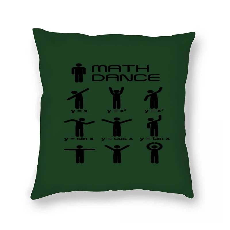

Math Dance Mathematical Mathematics Funny Round Pure Funny Pillow Case