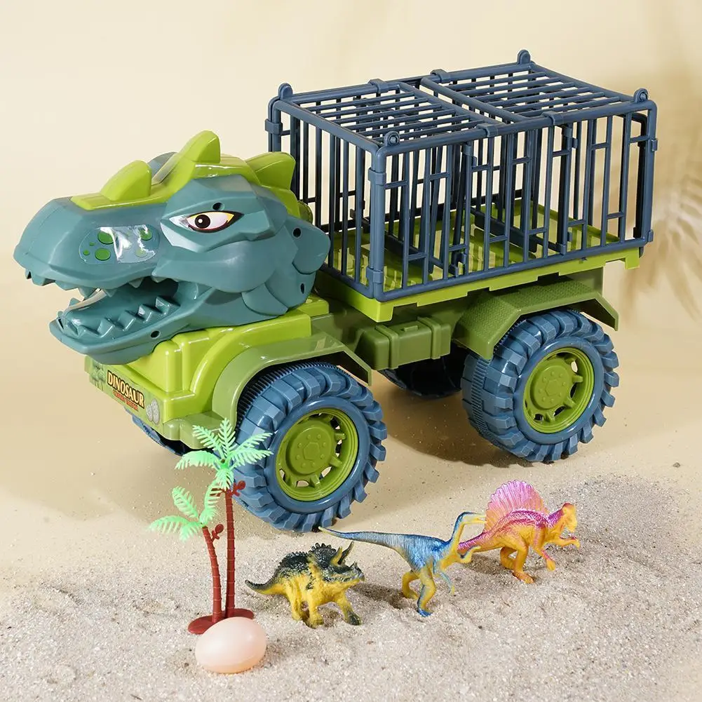 

Dinosaur Transport Car Toy Oversized Inertial Cars Carrier Truck Toy Pull Back Vehicle With Dinosaur For Kids Boy Birthday Gifts