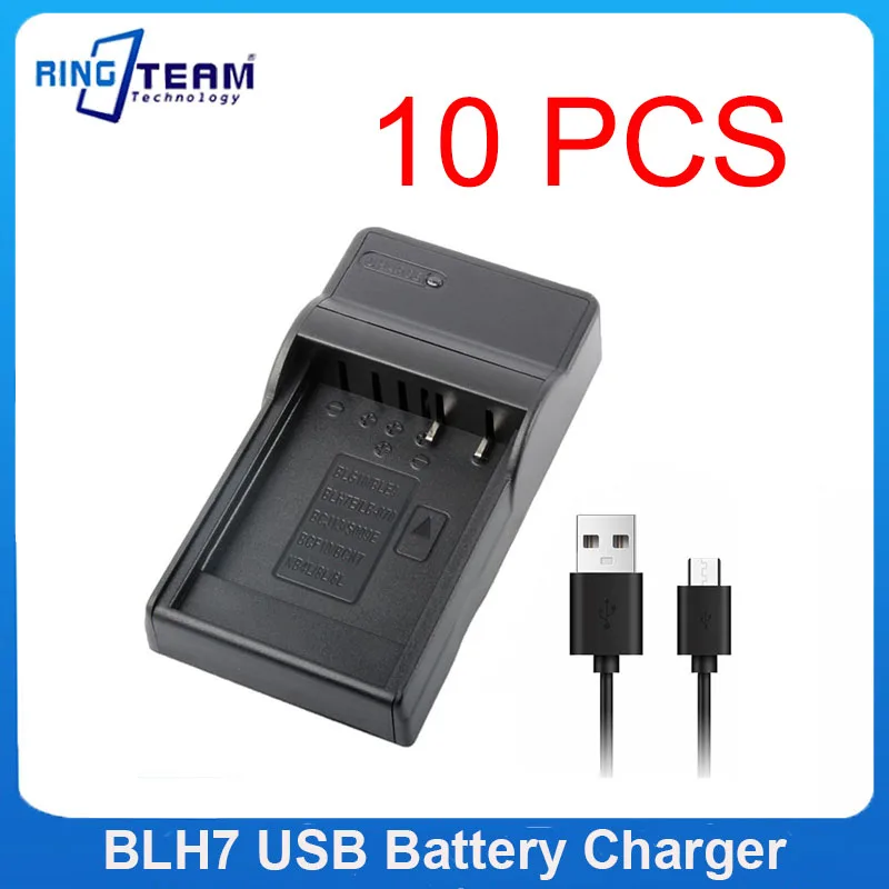 

10PCS/Lots DMW-BLH7 DMW BLH7 BLH7E BLH7PP Battery USB Charger with USB Cable for Panasonic Lumix DMC-GM5 DMC-GF7 DMC-GF8 GF9