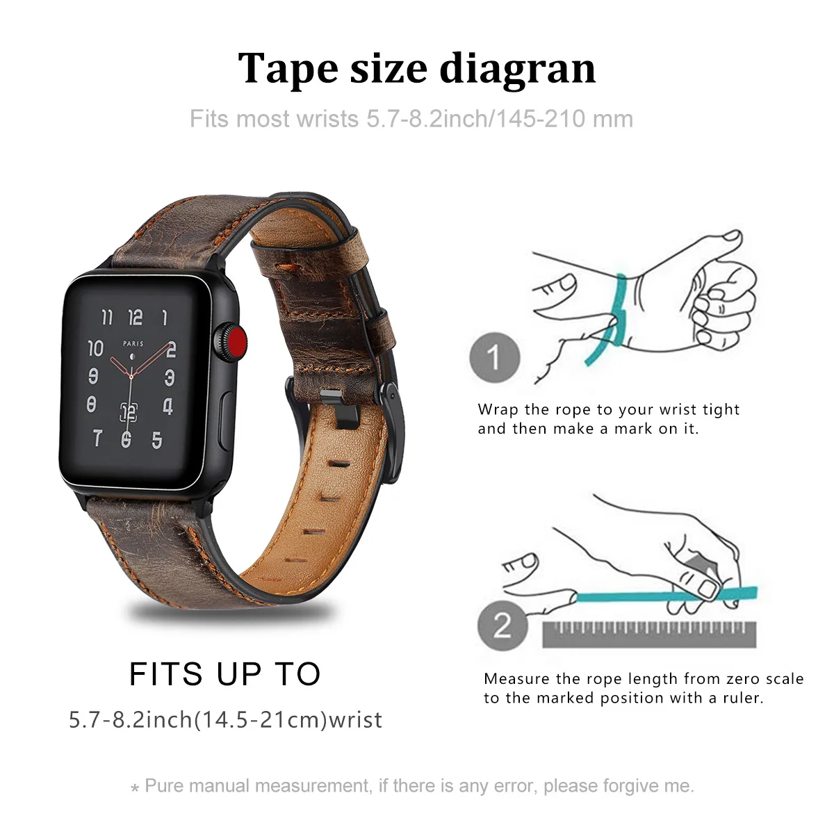 Leather Strap For Apple Watch Band 49mm 44mm 45mm 42mm 40mm 38mm Accessories Silicone Bracelet iWatch Ultra Series 8 7 SE 6 5 4