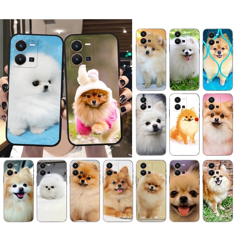 

Pomeranian dogs dog Phone Case For VIVO Y53S Y33S Y11S Y31 Y21 Y70 Y20 Y21S Y72 Y55 Y76 Y51 Y01 V23E V21 V23 V21E Case
