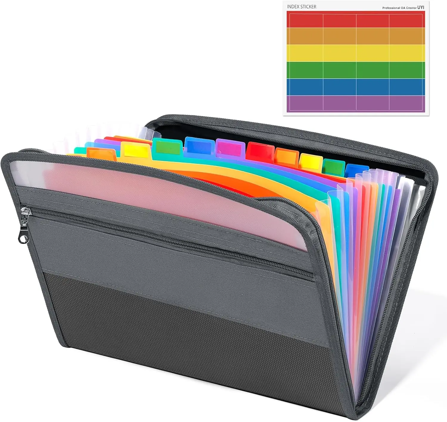 

Расширяющиеся папки YSAGi, 13 карманов, с замком