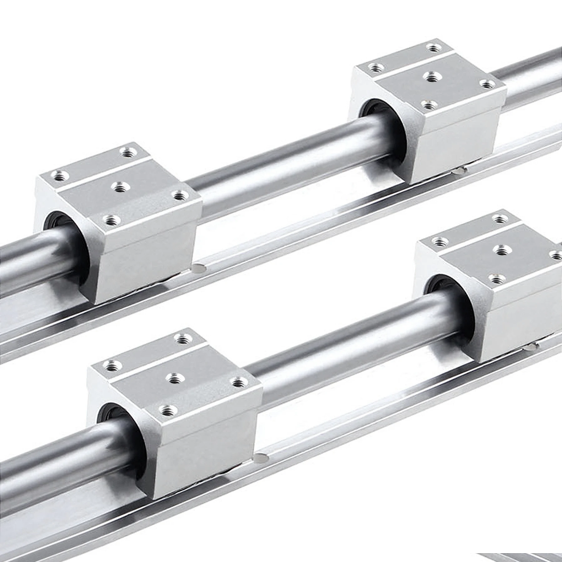 2 шт. Линейная направляющая SBR12 длиной 300мм 400мм 500мм-1500мм с 4 шт. Скользящих подшипников SBR12UU для части ЧПУ-фрезерного станка.