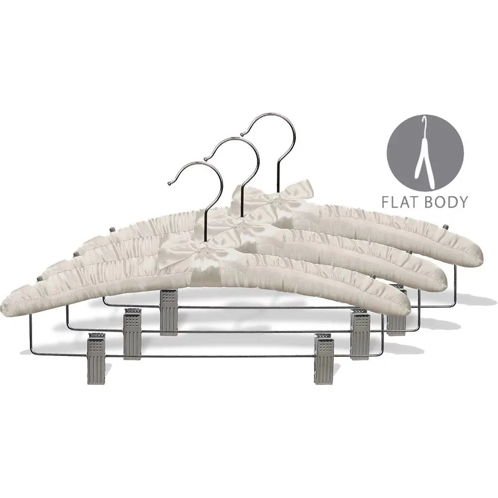 

Clothing Hanger with Satin Padded Chrome Hardware 12 Pack
