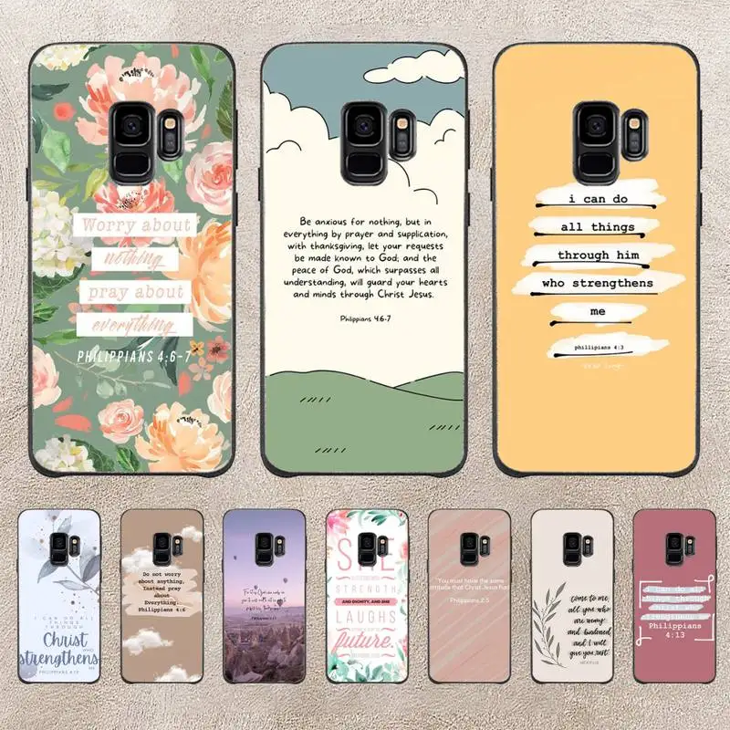 

Bible Verse Philippians Jesus Christian Phone Case For Samsung Galaxy A51 A50 A71 A21s A31 A41 A20 A70 A30 A22 A02s A13 A53 5G
