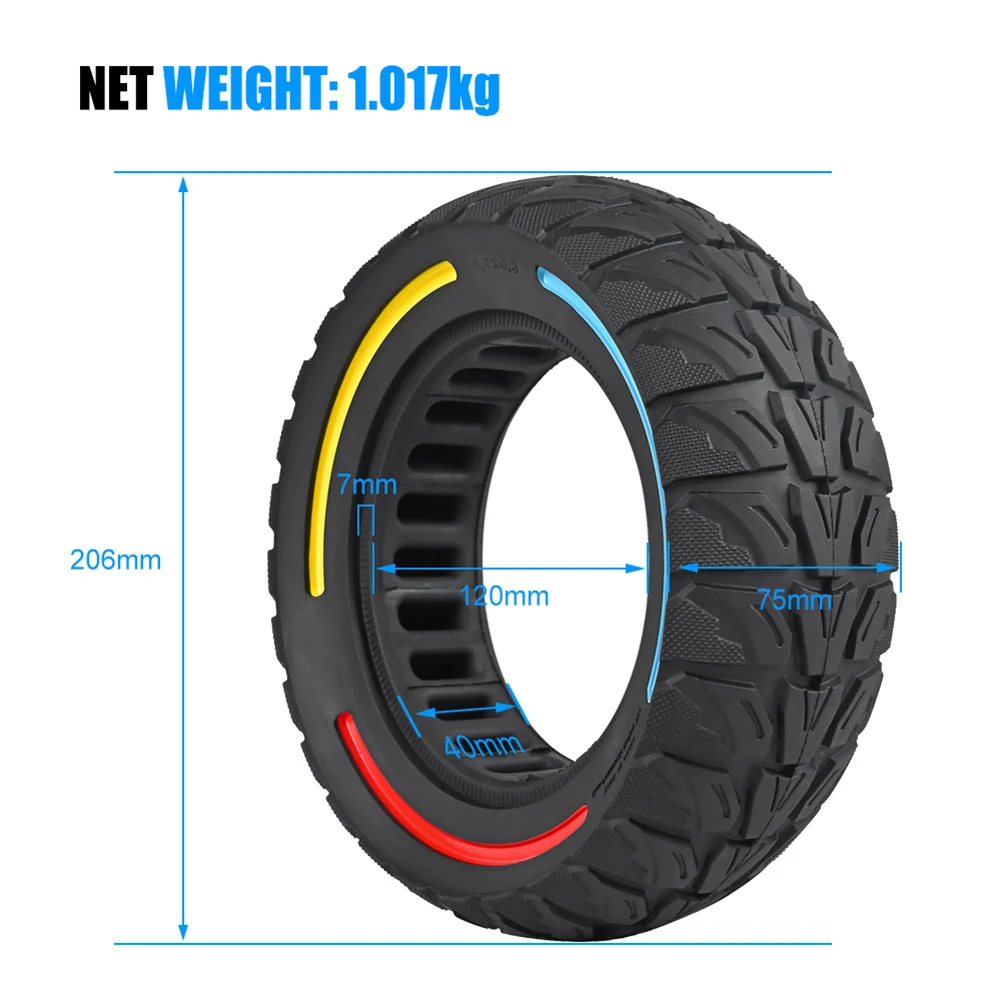 8 5 × 3 дюйма устойчивая к проколам внедорожная твердая шина бескамерная для Kugoo-G2