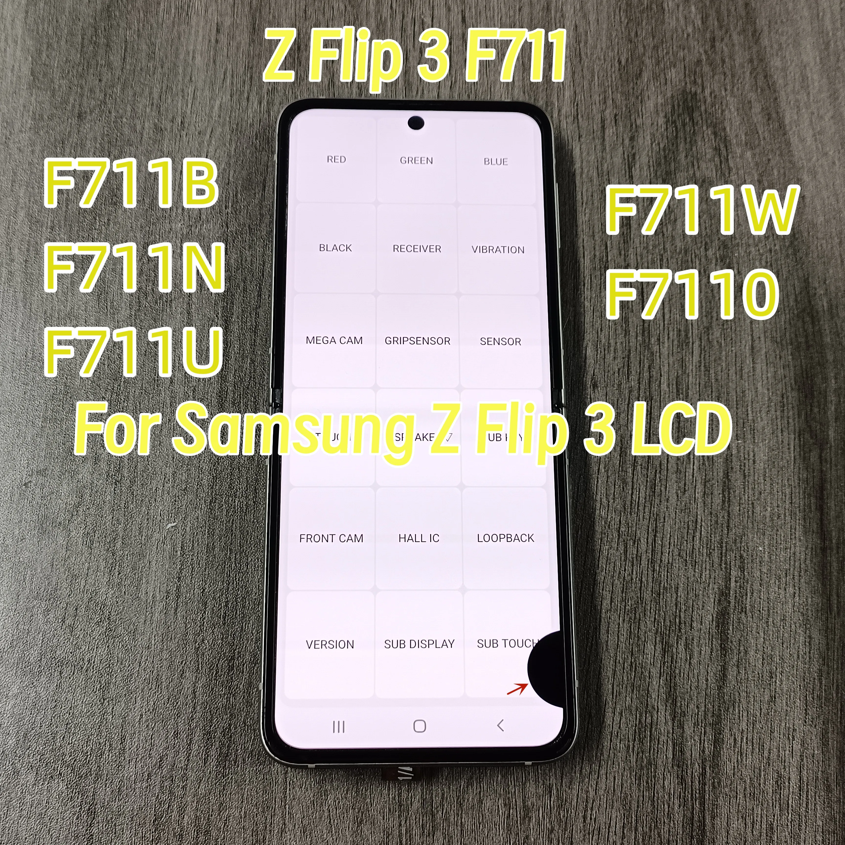 6 7 &quotSuper AMOLED для Samsung Z Flip3 ЖК-дисплей Flip 3 F711B F711U F7110 F711 дигитайзер сенсорного экрана