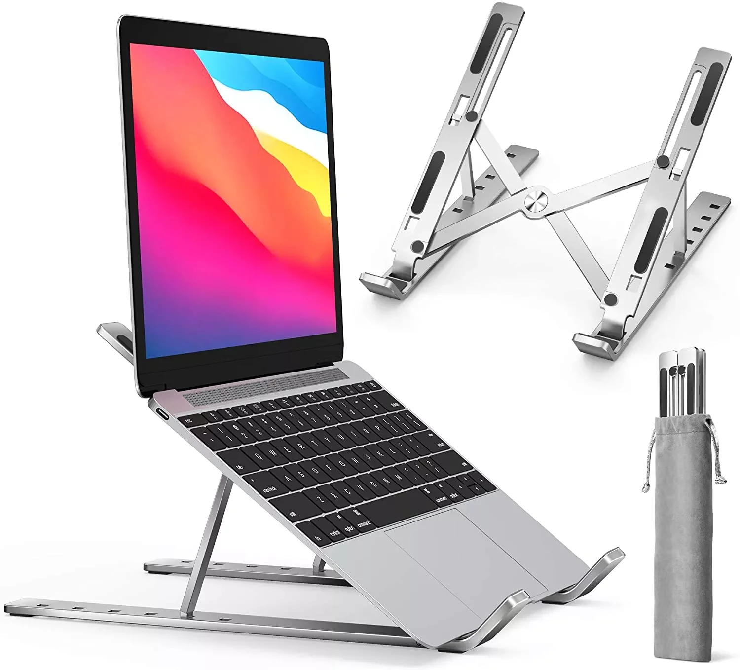 

Portable Laptop Stand Aluminum Notebook Support Computer Bracket Macbook Air Pro Holder Accessories Foldable Lap Top Base For Pc
