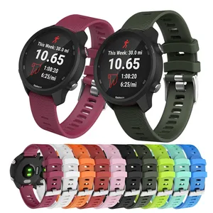Ремешок силиконовый для спортивных часов Garmin Forerunner245 245M 645, сменный Браслет Vivoactive3, аксессуары для умных часов