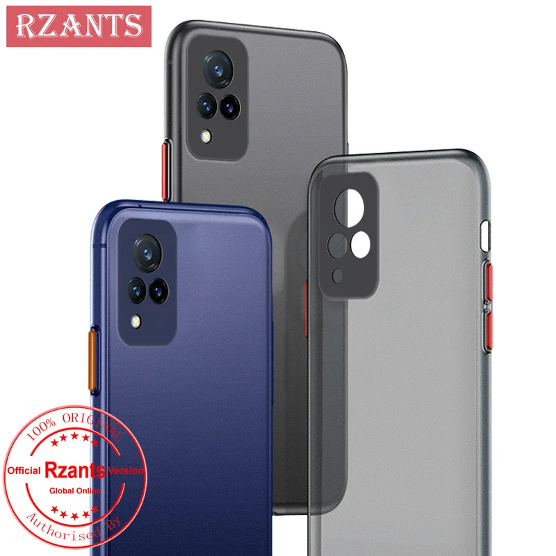 

Rzants For VIVO V21 4G V21 5G Simple Phone Case [UU Thin]Matte Ultra thin Translucent Color buttons Phone Casing