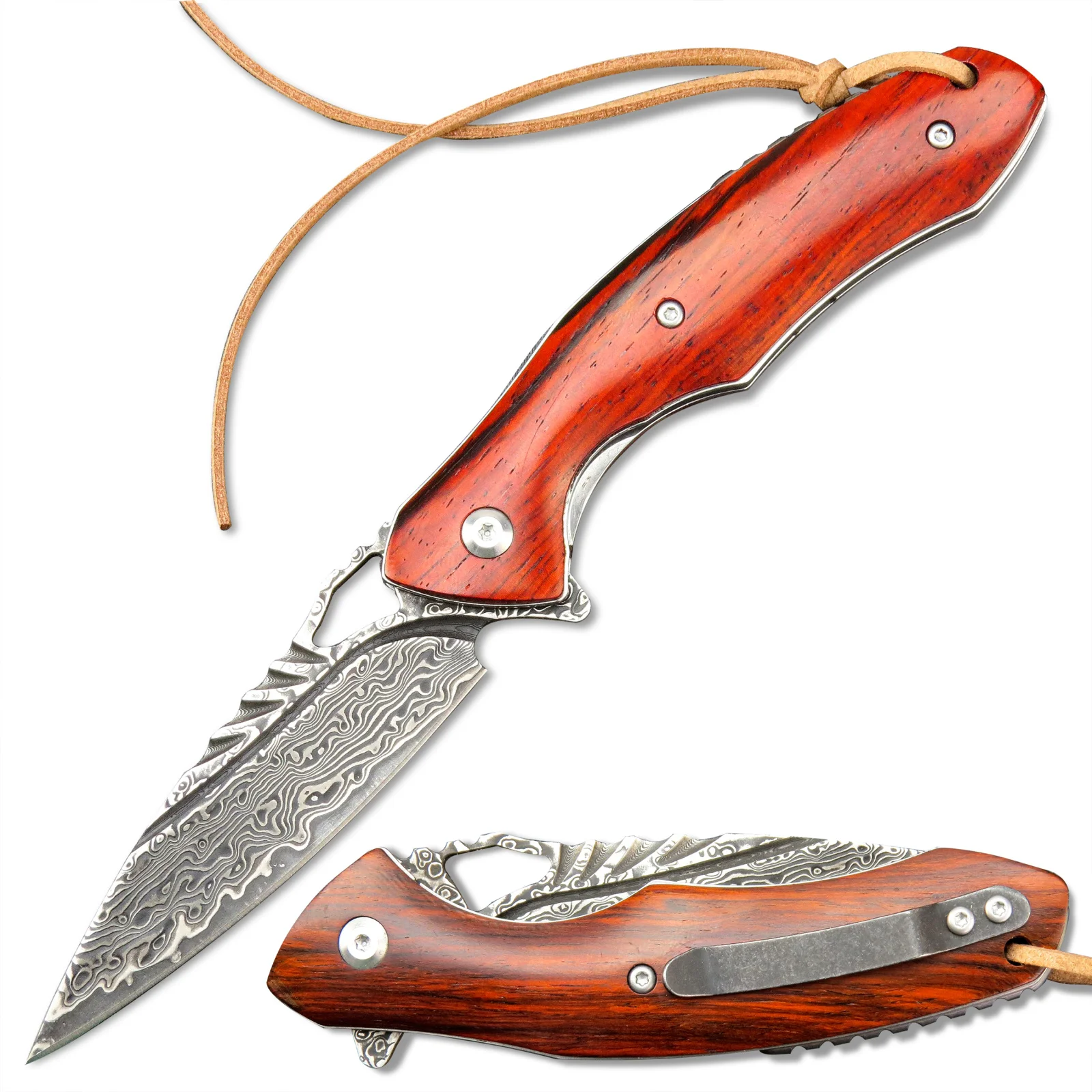 Карманный складной нож siтрудоen ST248, дамасское лезвие VG10, рукоятка Dalbergia, инструмент для повседневного использования, нож для выживания, кемпинга, коллекция