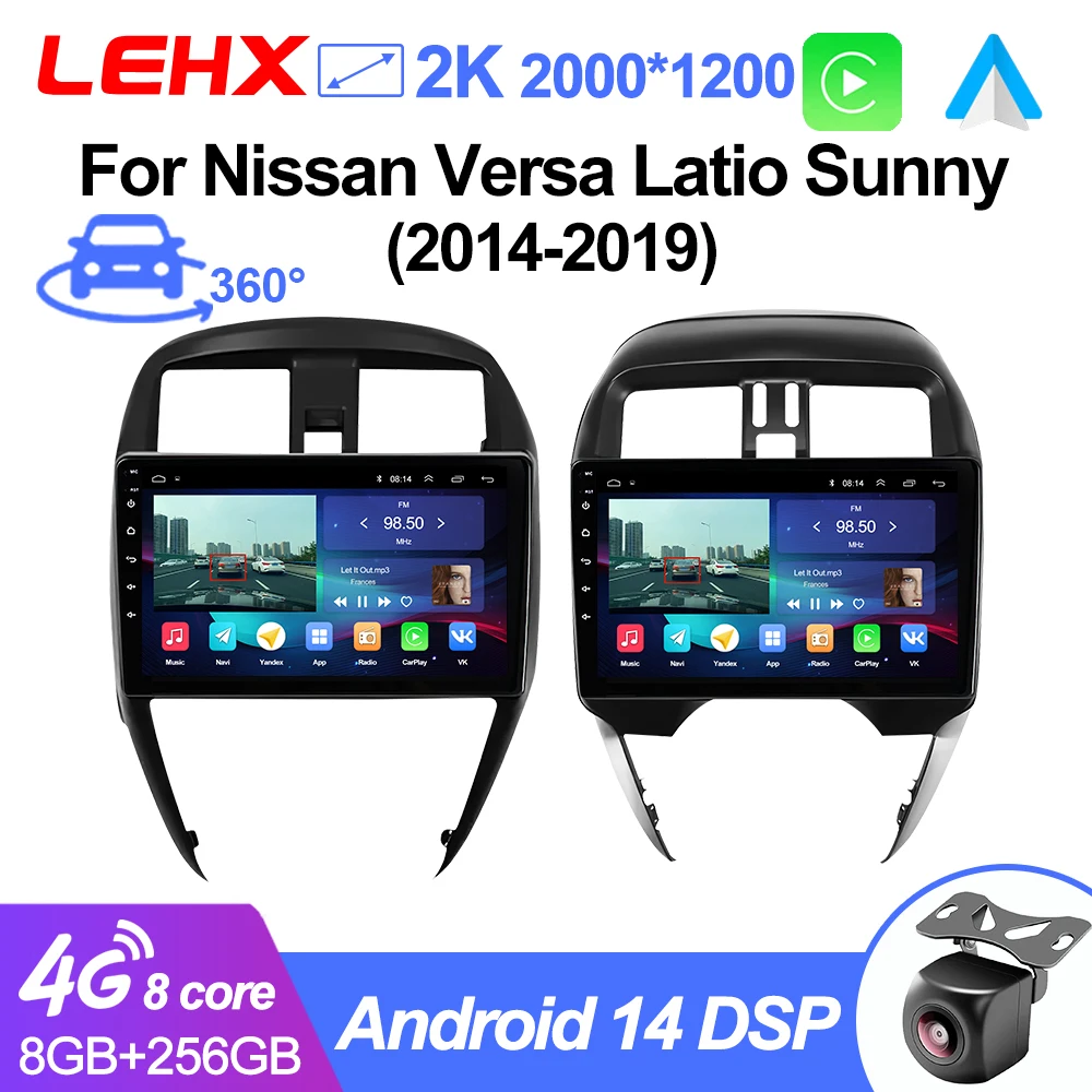 LEHX L6Pro 8Core 2din Android 14 авто радио мультимедийная стереосистема для Nissan Versa Latio Sunny