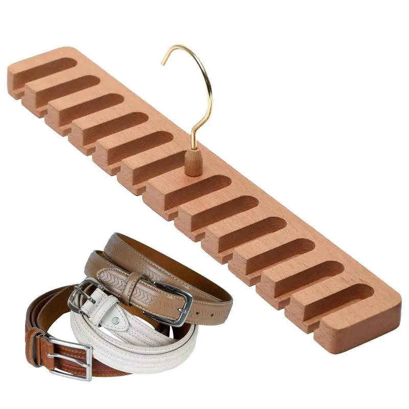 

12 Slot Tie Belt Hanger Wardrobe Belt Rotating Organizer Rack Multifuctional Scarf Hanger Home Closet Storage Holder