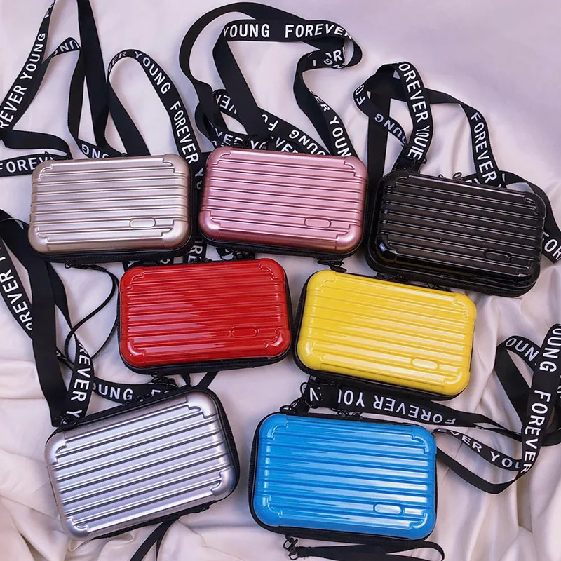 

Creative Box Style One Shoulder Small Backpack Carrying Mobile Phone Bag Zipper Girl Mini Candy Color Diagonal Straddle Bag