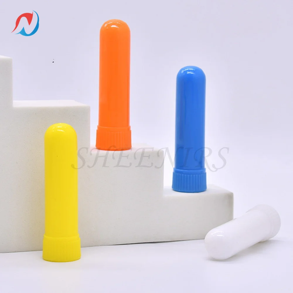 

200pcs Aroma Blank Nasal Inhaler Nasal Inhaler Tube Nasal nose Container with High quality replacement Wicks