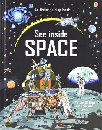 

Книга с изображением милумилу Usborne See Inside Space Детская английская энциклопедия науки