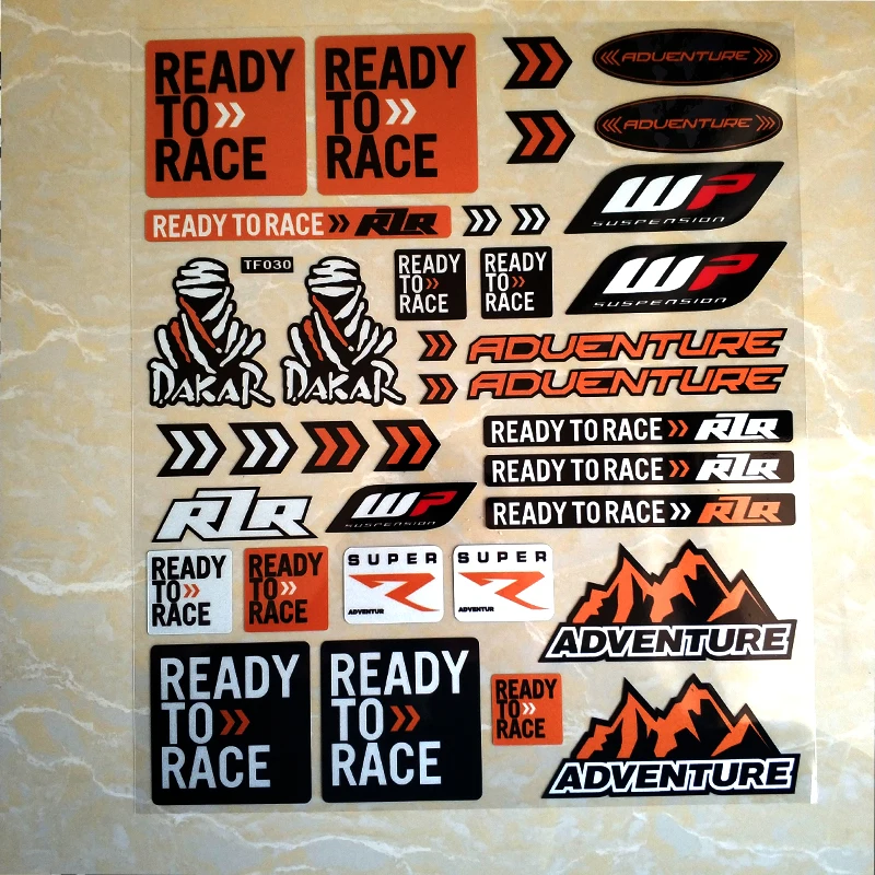 Светоотражающие наклейки для мотоцикла и мотокросса водонепроницаемые KTM RC8 Duke 200