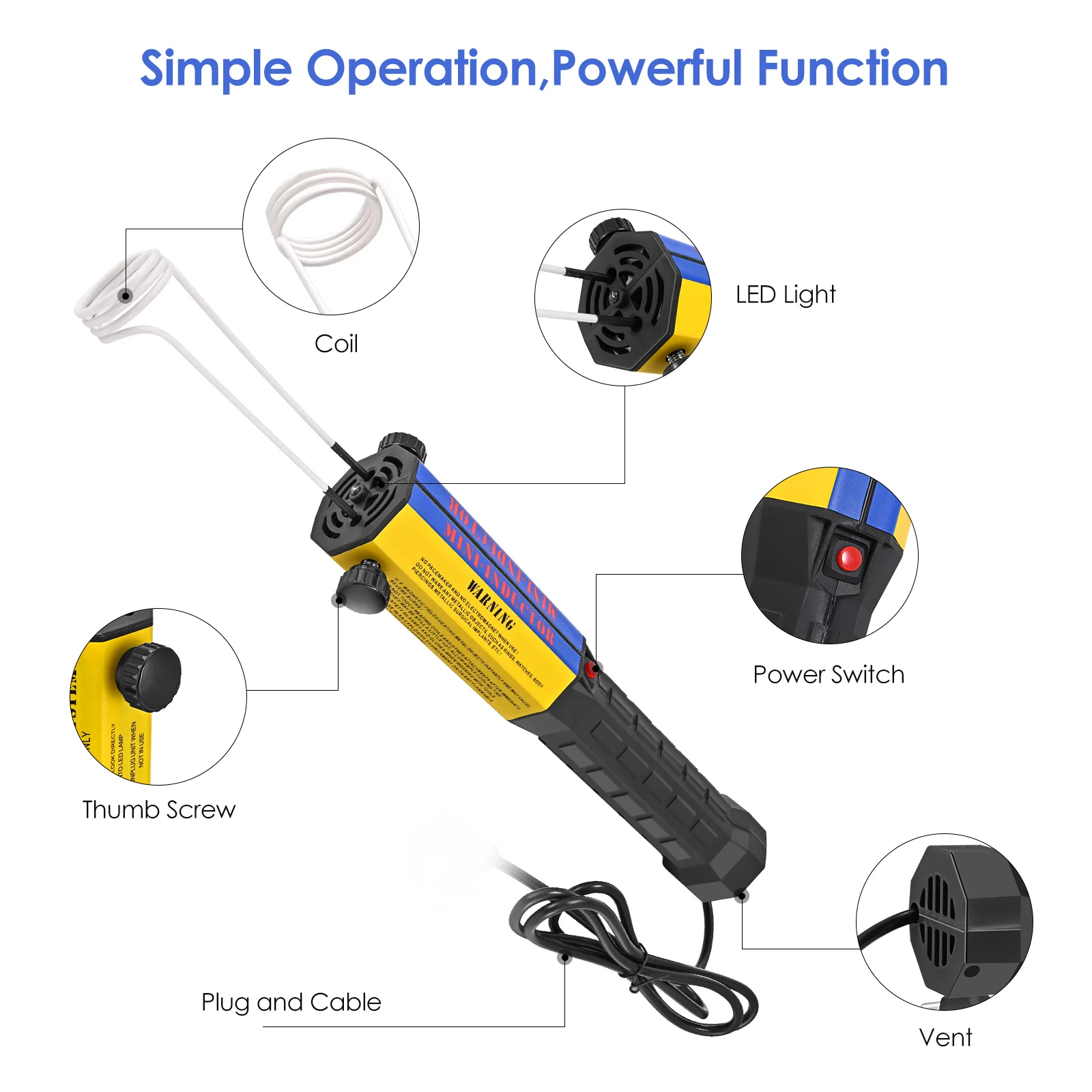 

Wholesale 1000W Professional Rusty Heating Bolt Induction Heater Remover Induction Heater Portable for Bolts