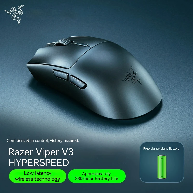 Фото Беспроводная игровая мышь Razer Viper V3 Hyperspeed с оптическим сенсором Focus Pro 30K, легкая (82 г), частота опроса 8K Гц №2