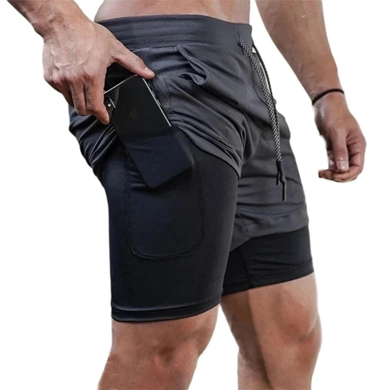 

2022 Summer Runnin Sorts Men 2 in 1 Sports Join Fitness Sorts Trainin Quick Dry Mens ym Men Sorts Sport ym Sort Pants