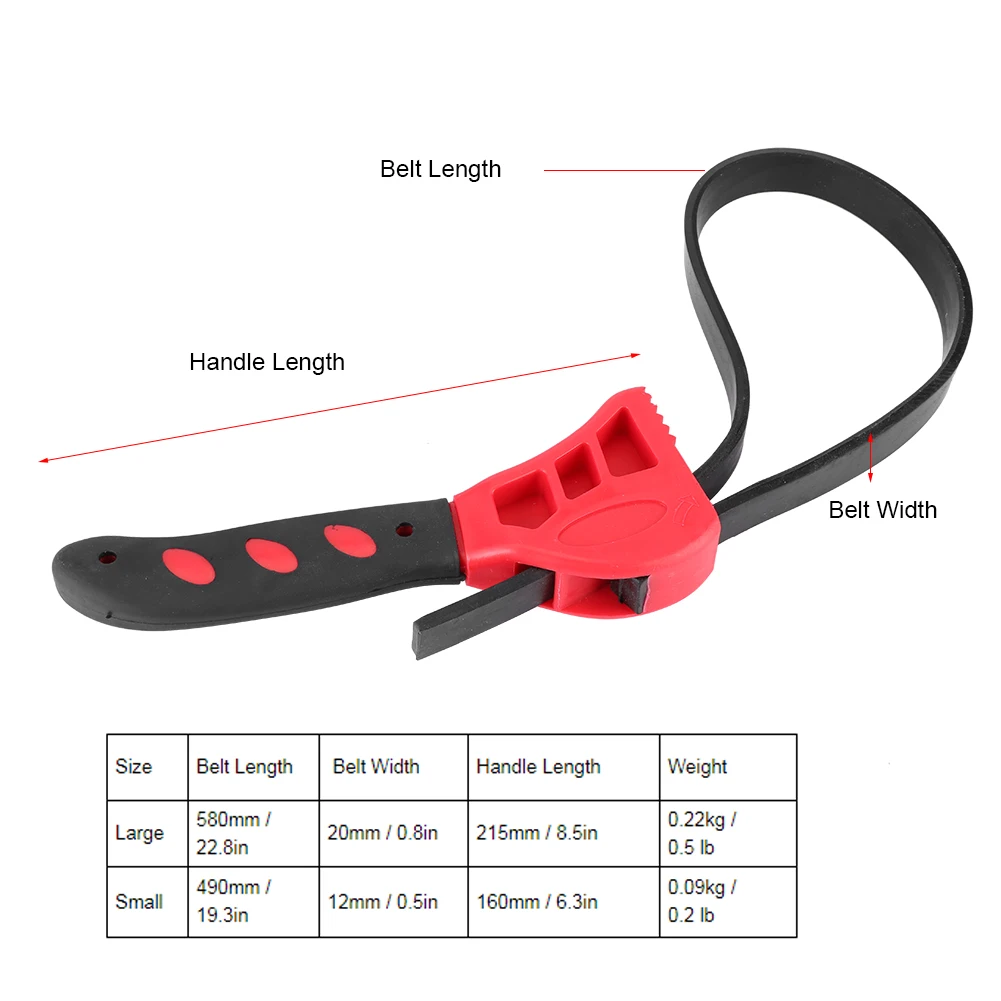2 шт. ключ для ремня фильтра нескользящий ремень масляного затягивающий рыхлый