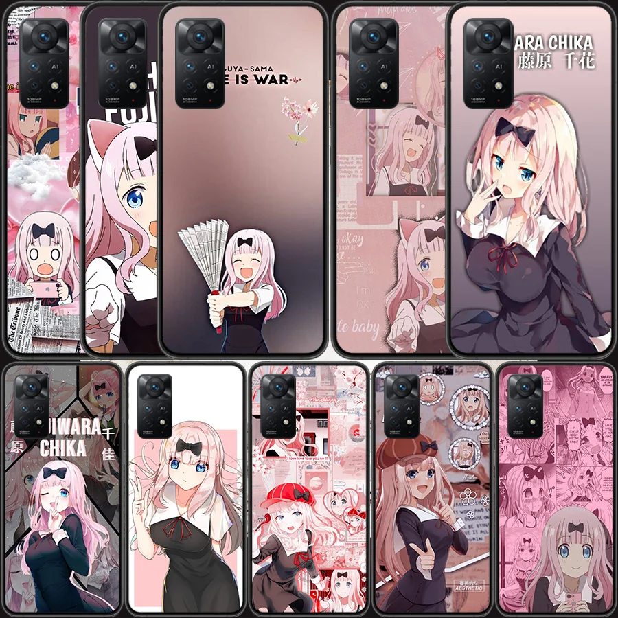 

Kaguya sama Love is War Fujiwara Funda чехол для телефона Xiaomi Redmi K40 Pro 10 Prime 10A 10C 10X 9 9A 9C 9T 8 8A 7 7A 6 6A S2 K30