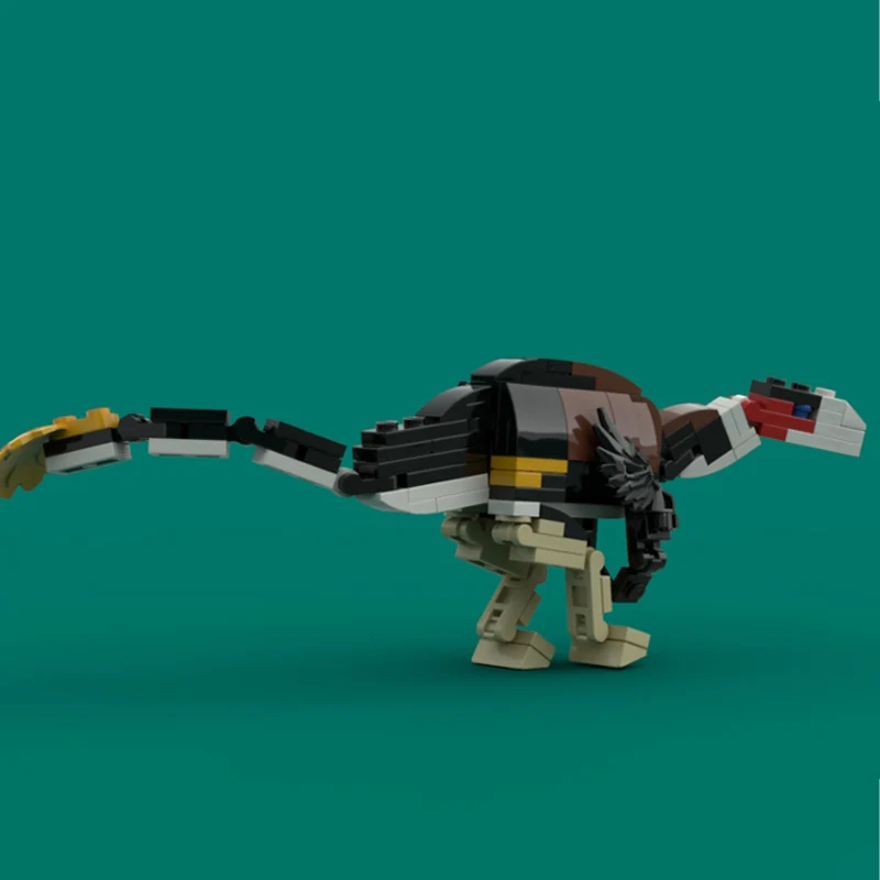 Набор для сборки модульной модели динозавра Троодон из серии Creators Animal Series, конструктор MOC, развивающая игрушка для детей, подарок на праздники (art.: 3920dbdab82bb) - 3920dbdab82bb