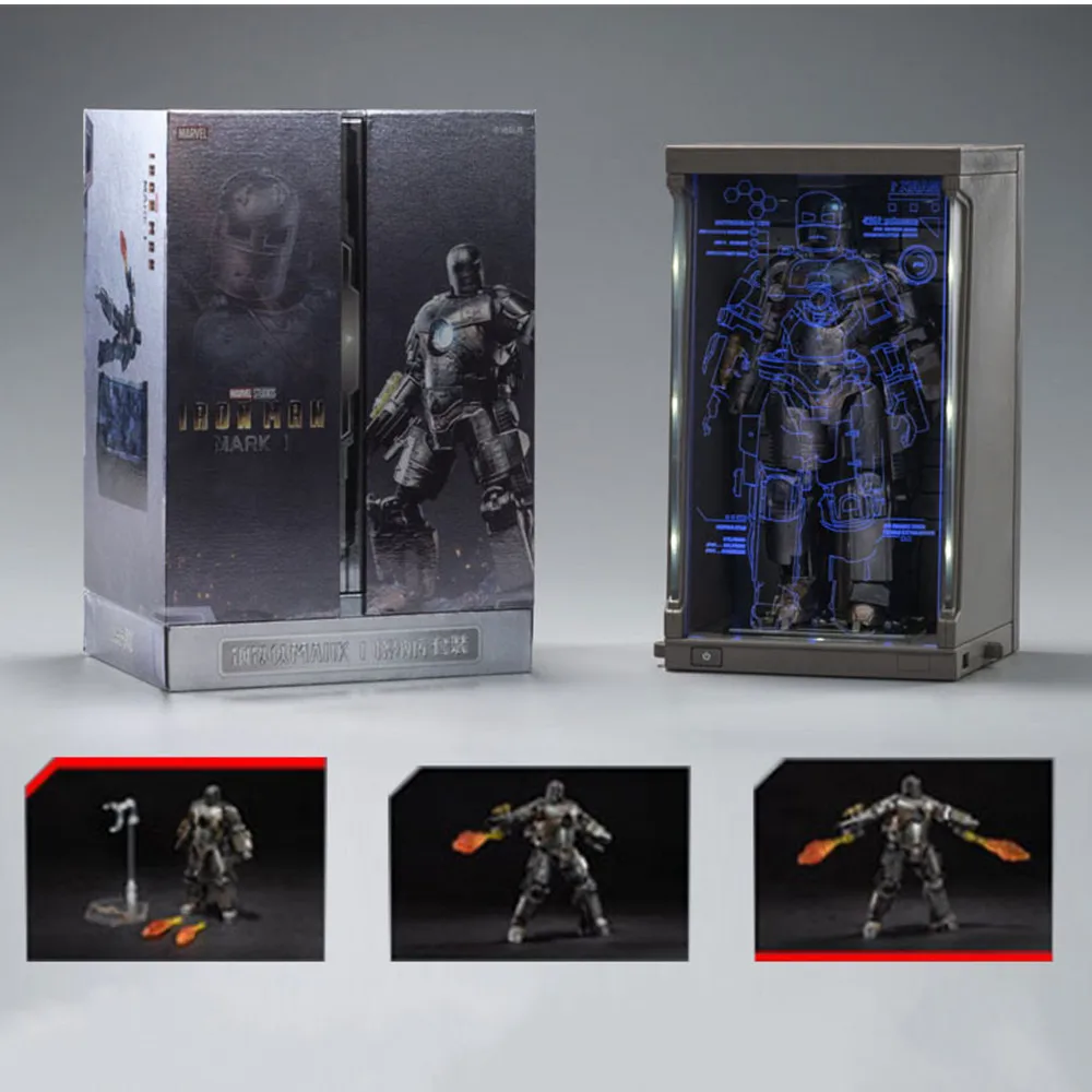 

Disney Zd Toys 7 Inches Iron Man War Machine MK1 Mark Suit Commemorative Edition Action Figure Legends Collect Gifts